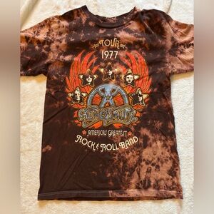 Aerosmith Tie-Dye T-Shirt - Brown